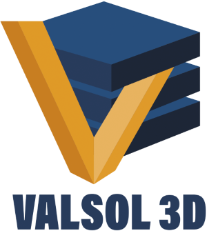 Logo azienda valsol 3d